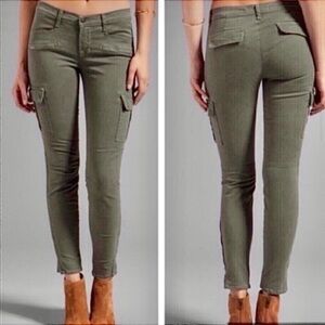 J Brand Grayson Pants Military Utility Cargo Army Green Sz 28